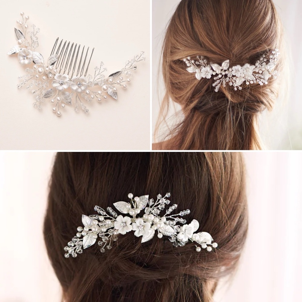 Beautiful wedding hair comb